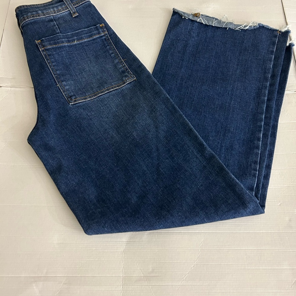 Oat New York Flare Jeans - Deep Blue - Picture 3 of 11